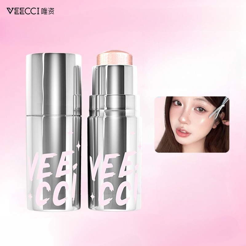 VEECCI ไฮไลท์ แท่งให้ความชุ่มชื้น แท่งไฮไลท์บนใบหน้าอเนกประสงค์เพื่อความกระจ่างใส
