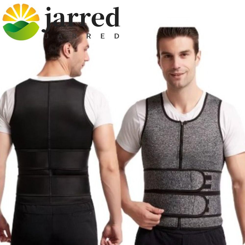 Jarred Men Body Shaper, Slimming ปรับผู้ชายเอวเทรนเนอร์,เสื้อกล้ามการบีบอัดรัดตัวเข็มขัดคู่เหงื่อเสื้อกั๊ก Shapewear กีฬา