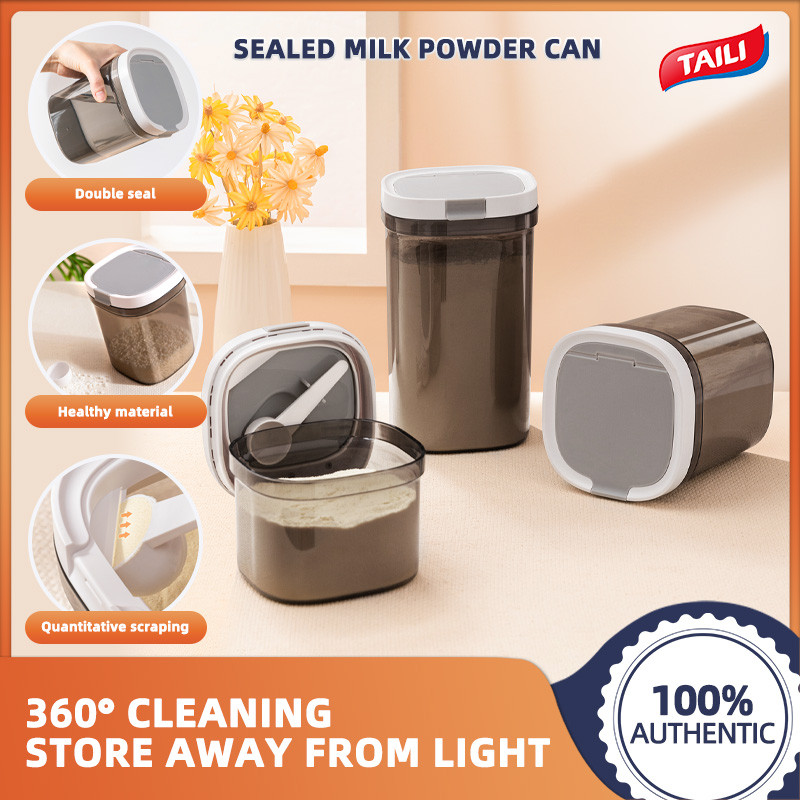 TAILI นมผง Jar กล่องเก็บ BPA ฟรี Airtight คอนเทนเนอร์ Anti UV ฟรี Scraper