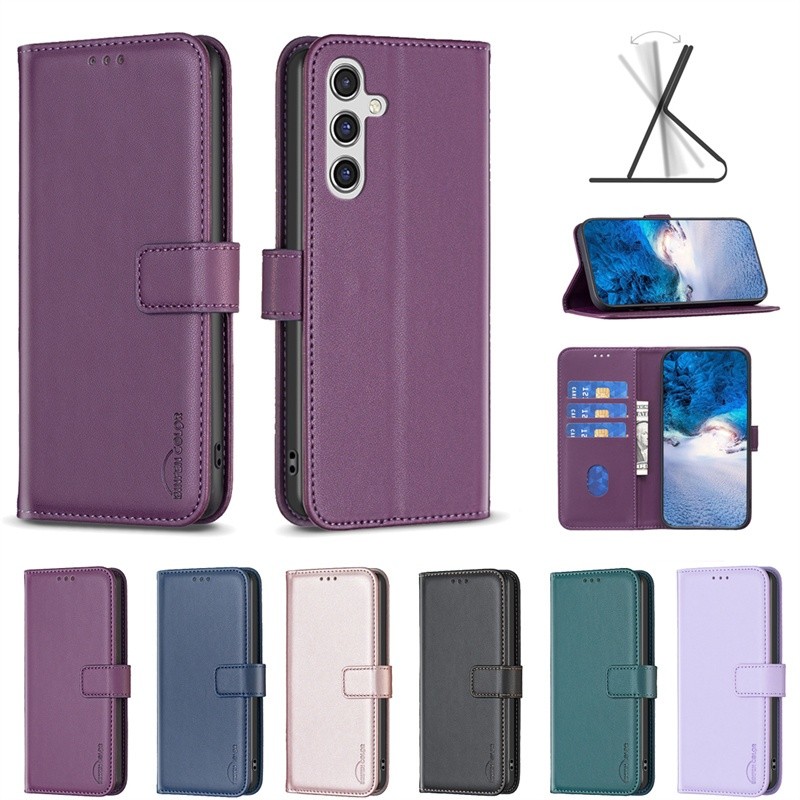 Deluxe สําหรับ Samsung Galaxy S25 FE S26 Ultra S23 FE S24 Ultra S25 Ultra S26 Plus S24 FE S26 Edge Retro กระเป๋าสตางค์ช่องใส่การ์ดผิวหนังแม่เหล็ก Flip Stand ฝาครอบปลอก