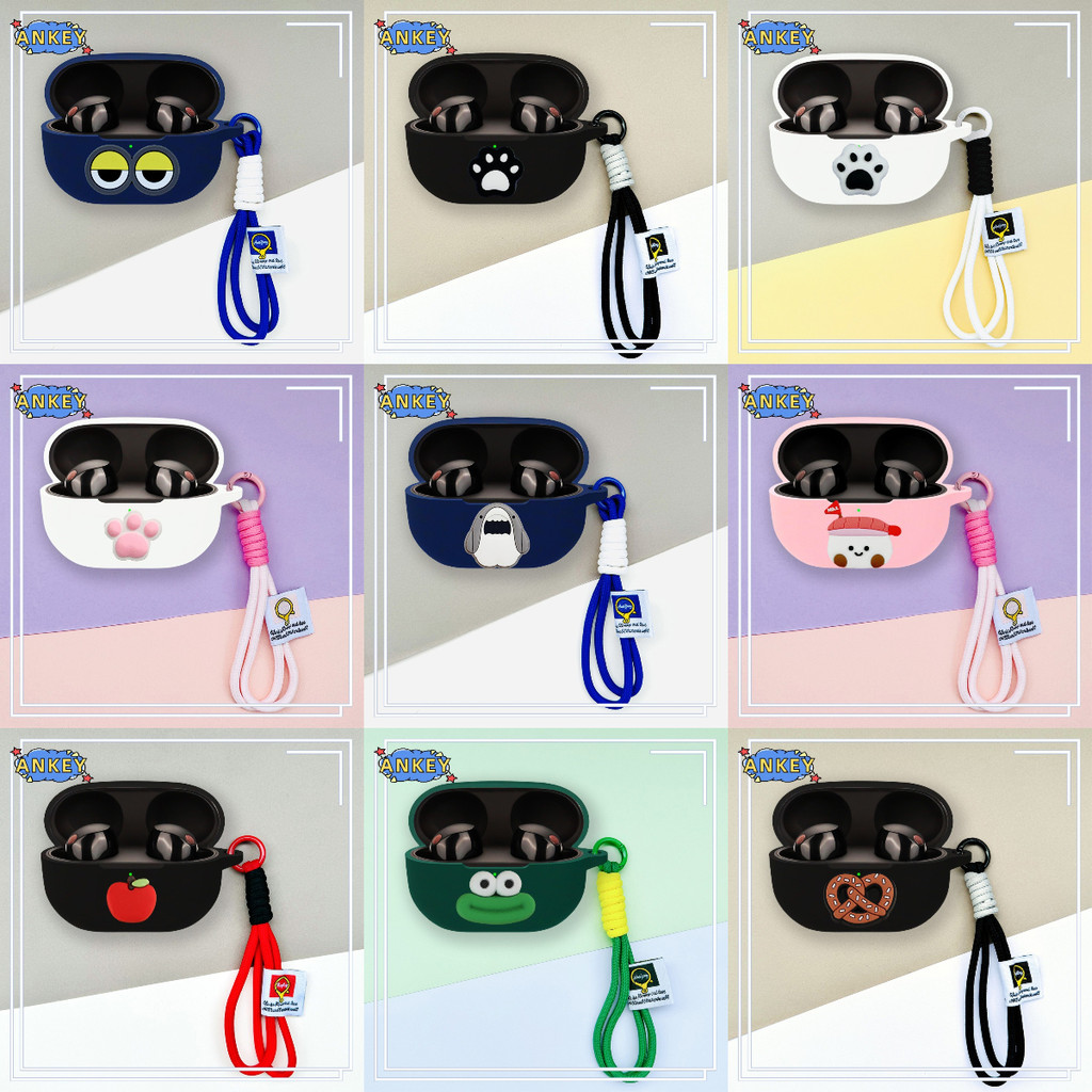 For Sony WF-1000XM5 WF-1000XM4 Earphone Silicone Case Earbuds Cute Shark Waterproof Shockproof Soft 