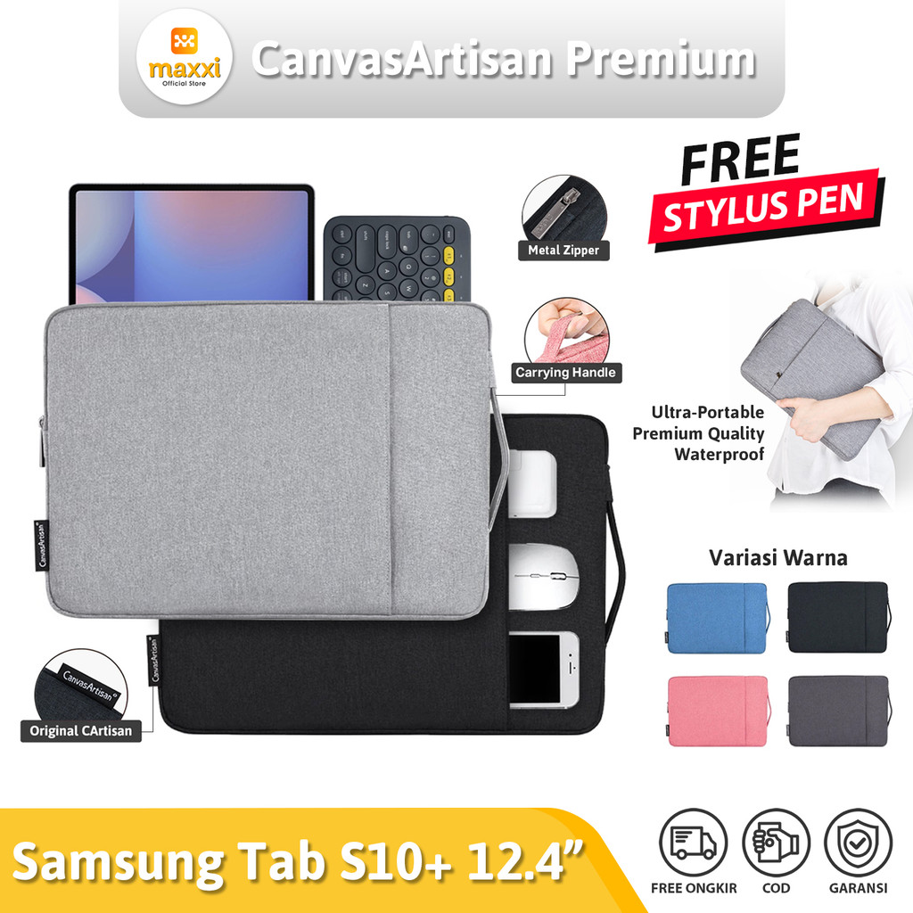 กระเป๋าแขน SAMSUNG Galaxy tab S10+ S10 Plus 12.4 " 2024 SM X826 X820 WiFi 5G LTE แท็บเล็ตกรณีปลอกอ่อ