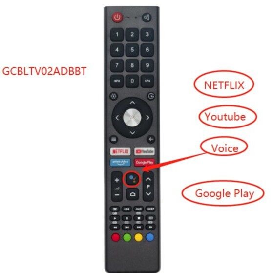ใหม่ GCBLTV02ADBBT บลูทูธรีโมทคอนโทรลสําหรับ CHIQ TV 43M8T L32H7 L42G6F U50H7K 32M8T CHiQ [43M8T]43 