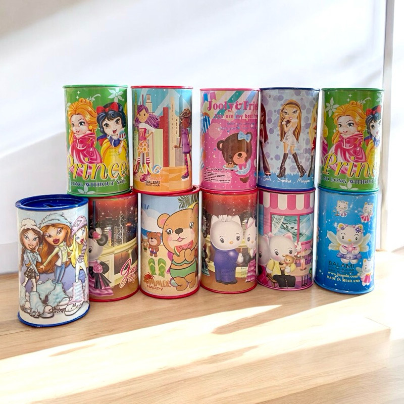 กระปุกออมสิน จิ๋วหัวมน แบบยกโหล (12ชิ้น) พร้อมส่ง