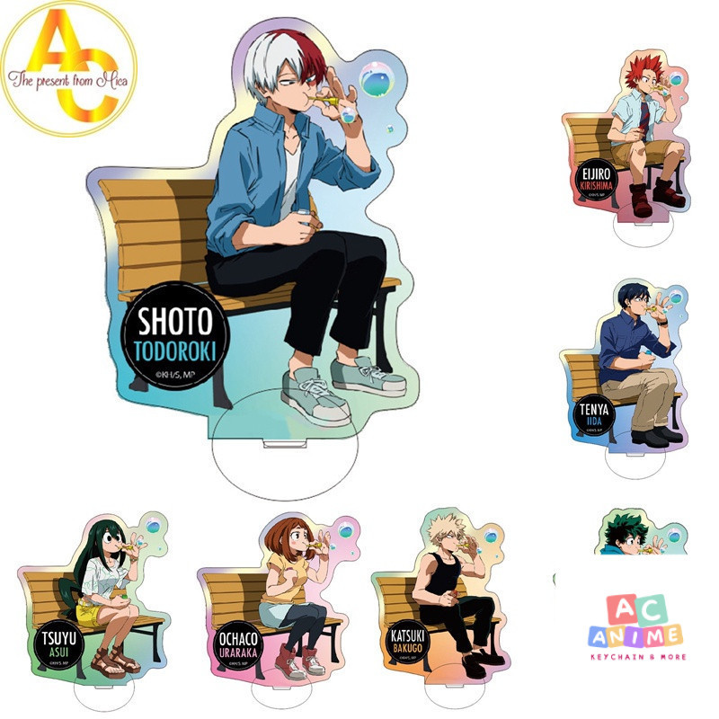 โมเดลตัวละคร Bakugou Katsuki Midoriya Izuku Midoriya Izuku ที่วางการ์ตูนน่ารัก