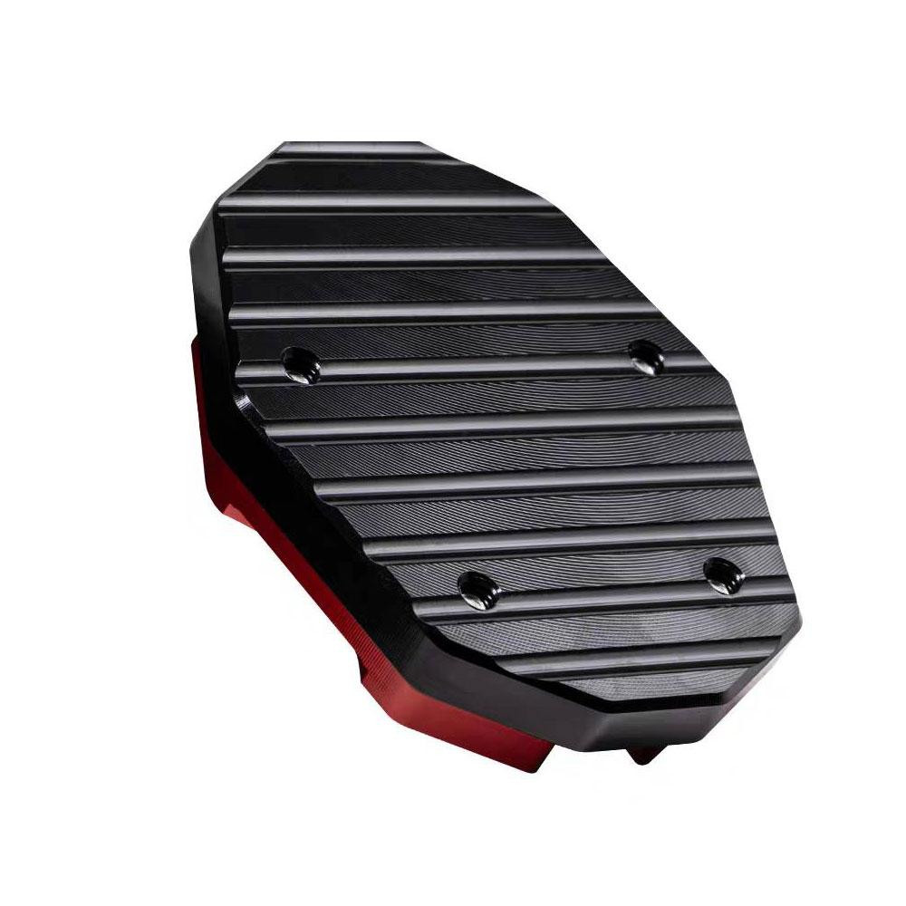 แผ่นรองขาตั้ง มอเตอร์ไซค์ ตีนเป็ด รองขาตั้งข้าง แข็งแรงและทนต่อการสึกหรอ อลูมิเนียมอัลลอยด์ กันลื่นได้ กันล้มได้(0050) - รูปที่ 2