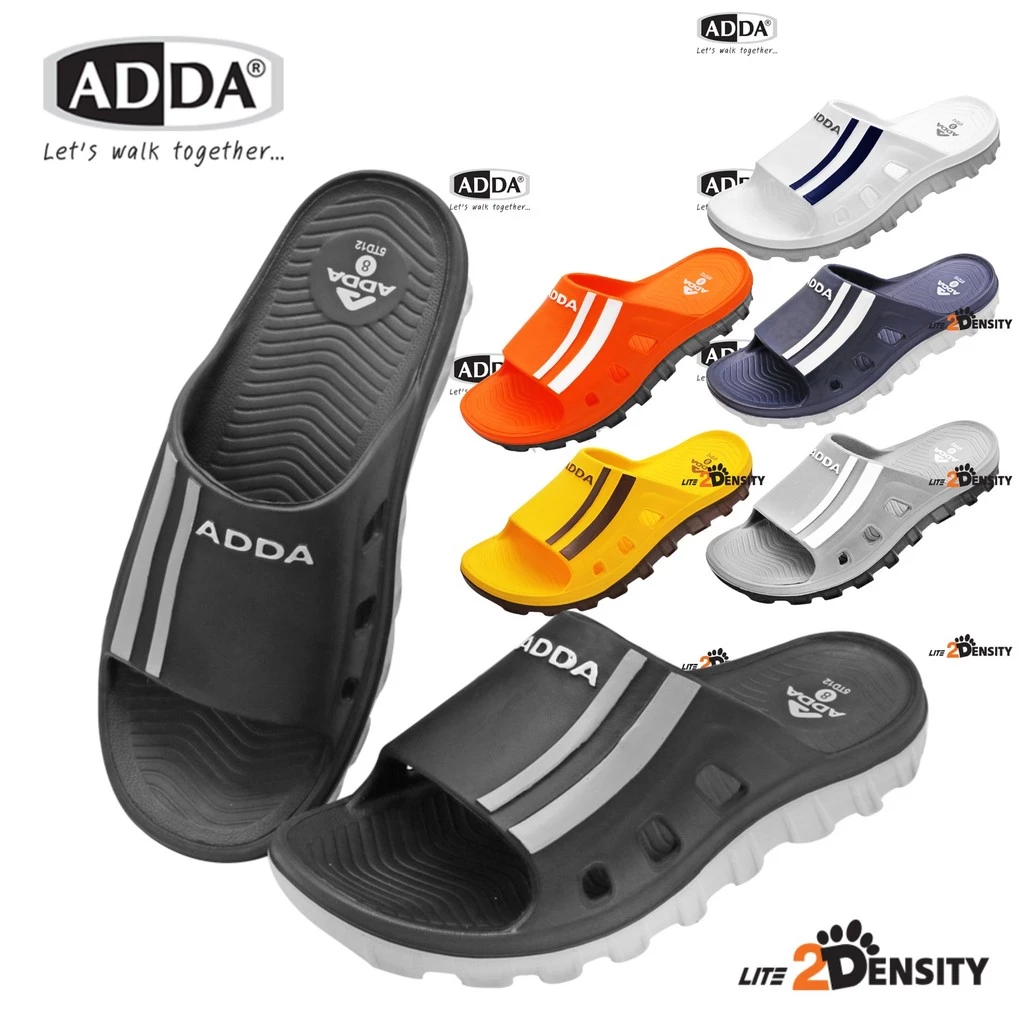 ADDA รุ่น 5TD12 (Size 7-10) รองเท้าแตะ พื้น 2DENSITY แบบสวม กันลื่น น้ำหนักเบา ใส่สบายตลอดวัน