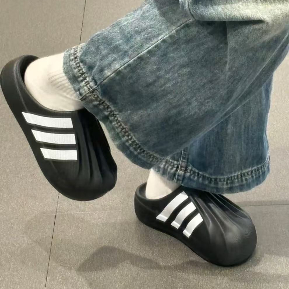 【🚚พร้อมส่ง❗️ของแท้ 100%】Adidas Superstar Mule รองเท้าแตะ รองเท้าแฟชั่น Black / White  รองเท้าแตะล