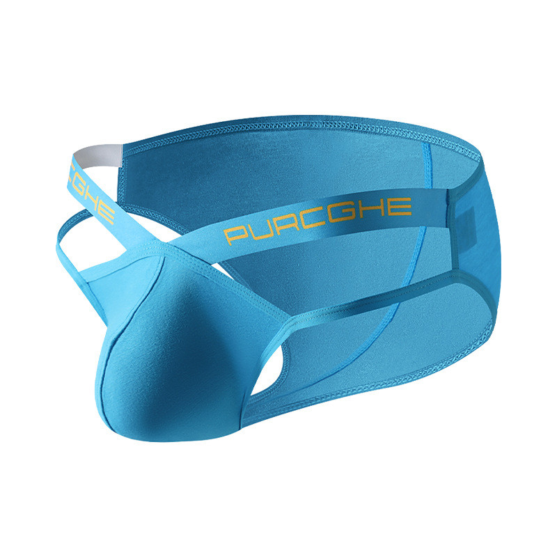 ผู้ชายใหม่สไตล์ Modal Cotton Low-Waist Hollow บุคลิกภาพกางเกงสบาย 4041-SJ