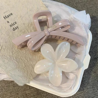 New Gradient Plumeria Flower Hairpin Grips คลิป Barrettes อุปกรณ์เสริม