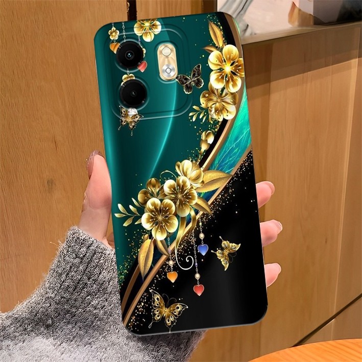 CASE HP INFINIX SMART 9 4G 2024/INFINIX HOT 50i 4G 2024 รูปแบบล่าสุดยืดหยุ่นซิลิคอนกรณี Current Case