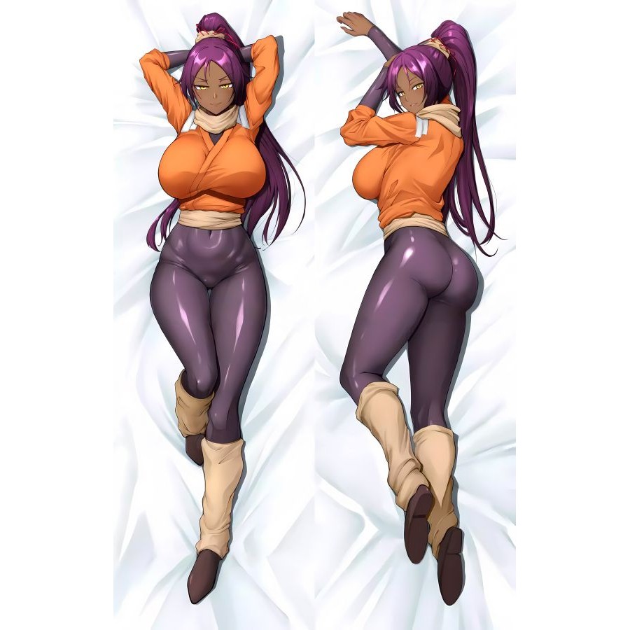 Bleach Yoruichi Shihouin อะนิเมะ Dakimakura ชาย Otaku กอดหมอน Body Case Cover โยนเบาะ
