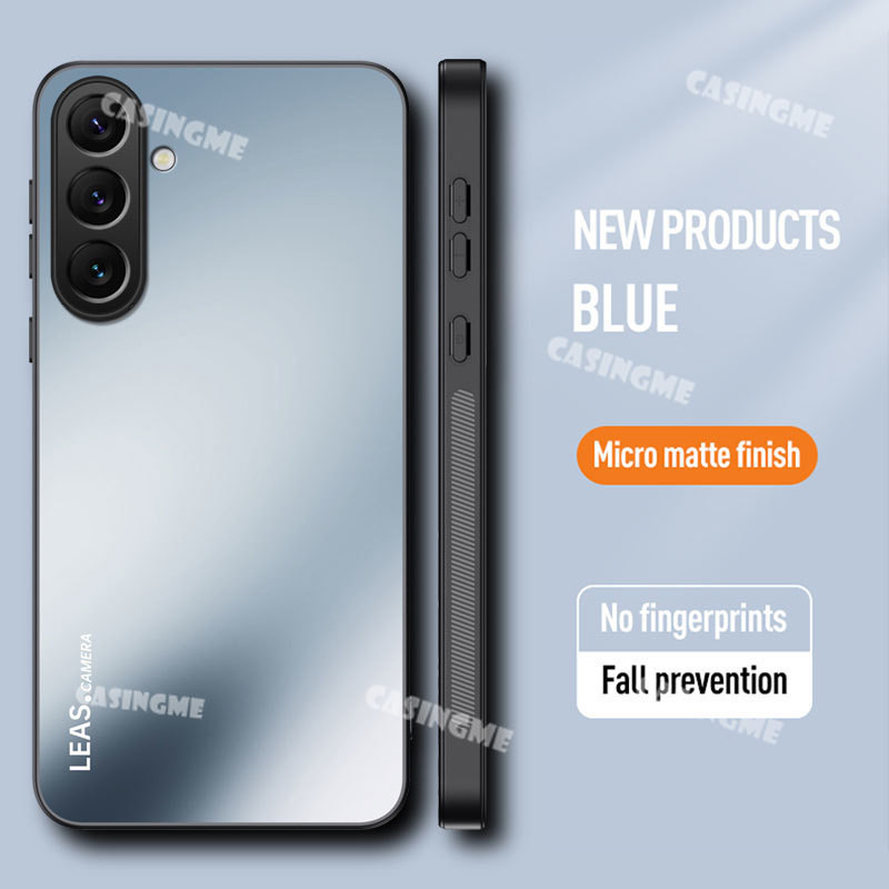 Samsung A17 5G 2025 ปลอกหรูหราเคสโทรศัพท์สําหรับ Samsung Galaxy A07 A17 A27 A37 A57 SamsungA17 17 17A LTE 4G 5G Frosted Anti Hand Sweat TPU ซิลิโคนปกหลัง