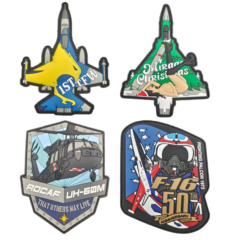 YW.STO. CUSTOM-Fighter F-16 UH-60M เฮลิคอปเตอร์บุคลิกภาพMorale 3D Velcro Patch/Badges/armband/Emblem