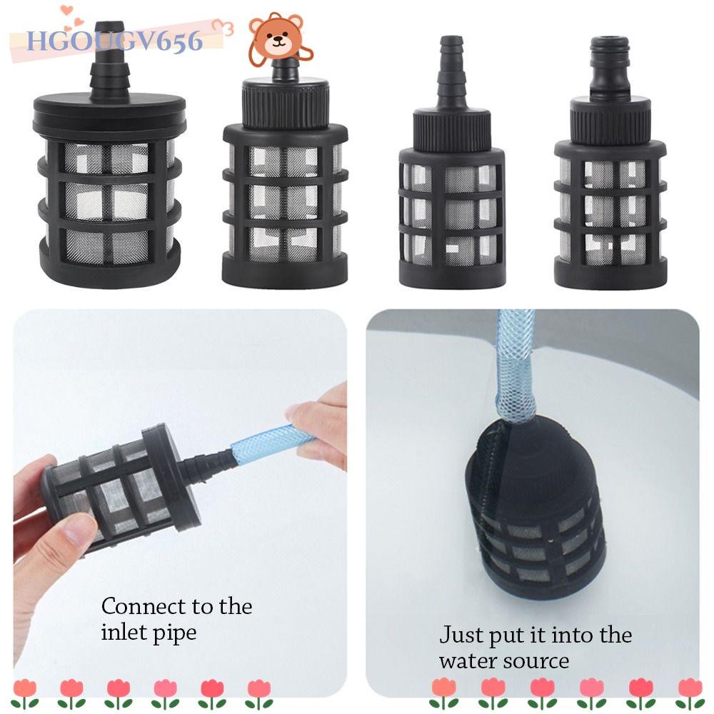 HGOUGV656 1 ชิ้นท่อกรอง,ล้างรถพลาสติกกรอง,สวนชลประทาน 13-15 มิลลิเมตร Sprayer ปั๊มตาข่ายกรอง