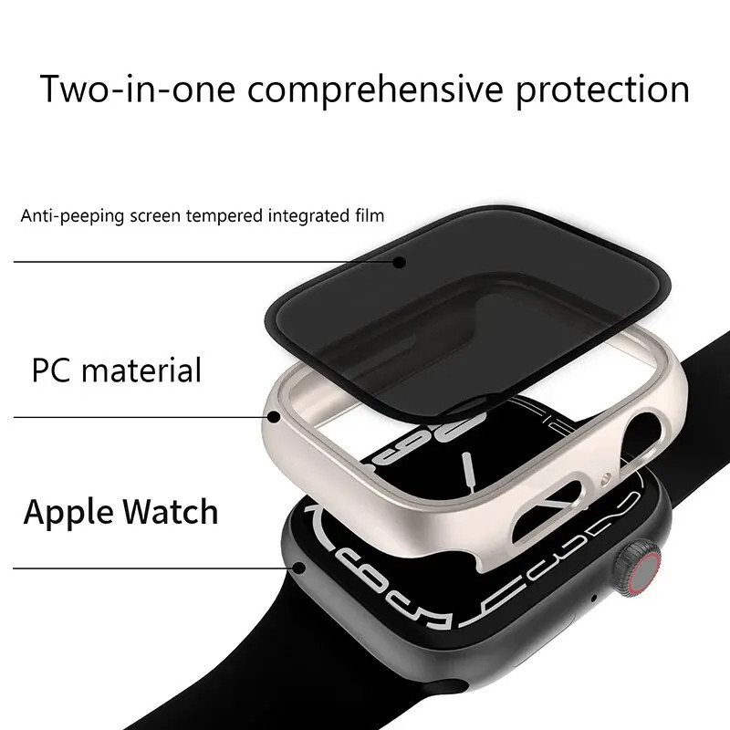 PC แข็งแรง กระจกนิรภัย for Apple Watch Ultra/SE 3 2 IWatch Series 11 10 9 8 7 6 5 4 49mm 46 42mm 45mm 41mm 44mm 40mm 38 ราคา ถูกที่สุด ดีลบีเคเค แกลเลอรีภาพที่ 4