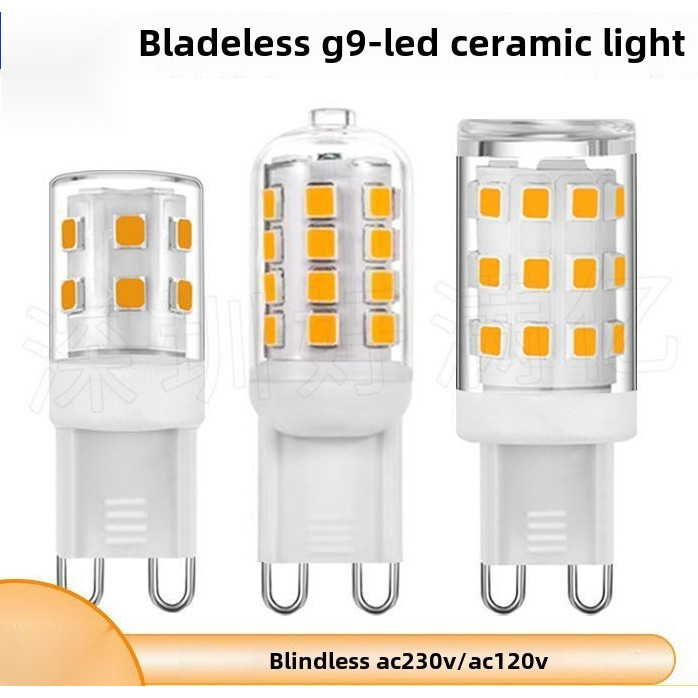 [AC120V/AC230V] G9LED โคมไฟข้าวโพด 3W ไม่มี Strobe 220V คุณภาพสูง G9led หลอดไฟ 5W เซรามิคโคมไฟคริสตั
