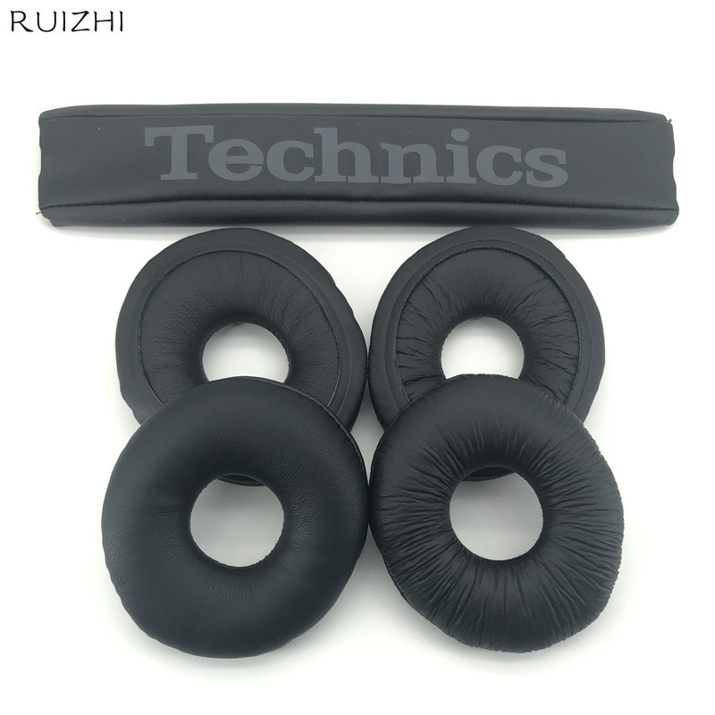 1 คู่เปลี่ยนแผ่นรองหูฟังเบาะสําหรับ Technics RP DJ1200 DJ1210 หูฟังชุดหูฟังสีดํา EarPads