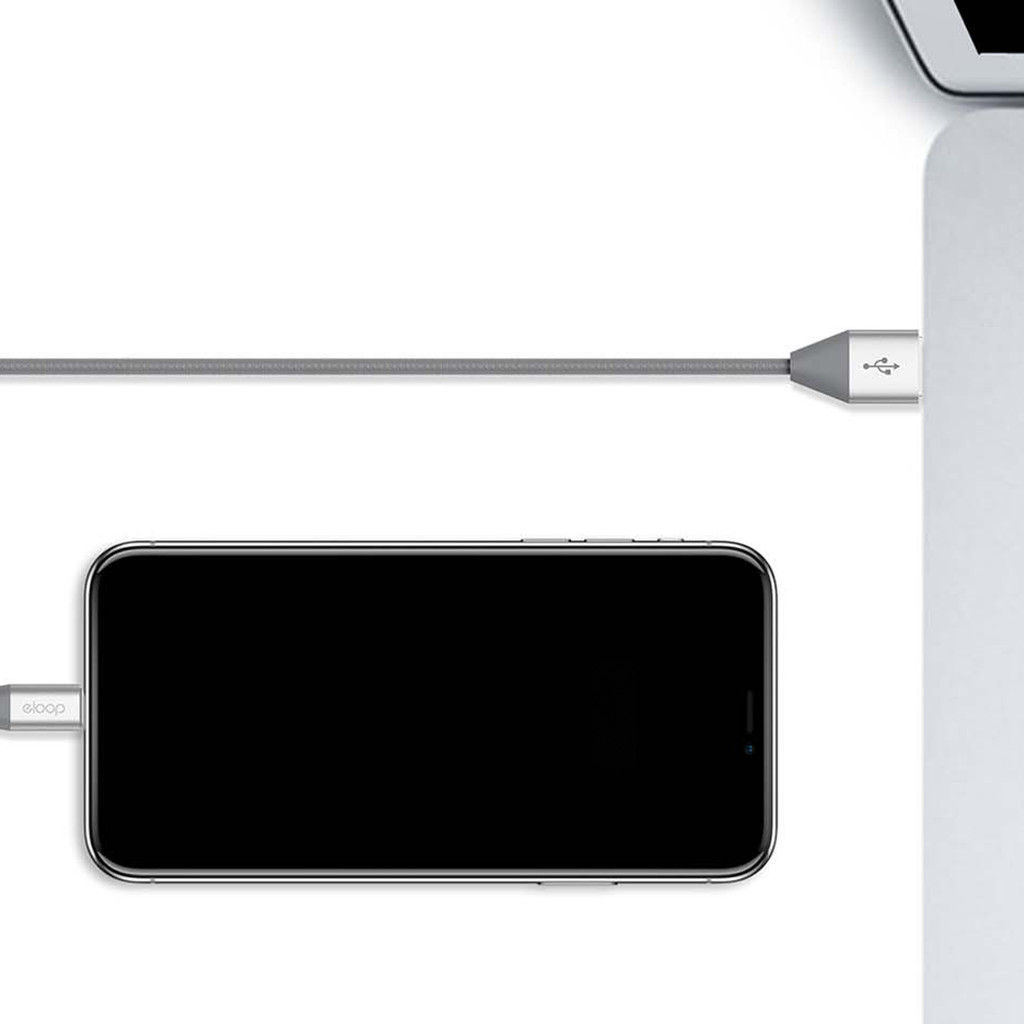 [40บ.โค้ดคุ้ม] Orsen by Eloop สายชาร์จ S31,S32,S33 สาย USB L Cable / Micro USB และ Type C Data Cable - รูปที่ 2