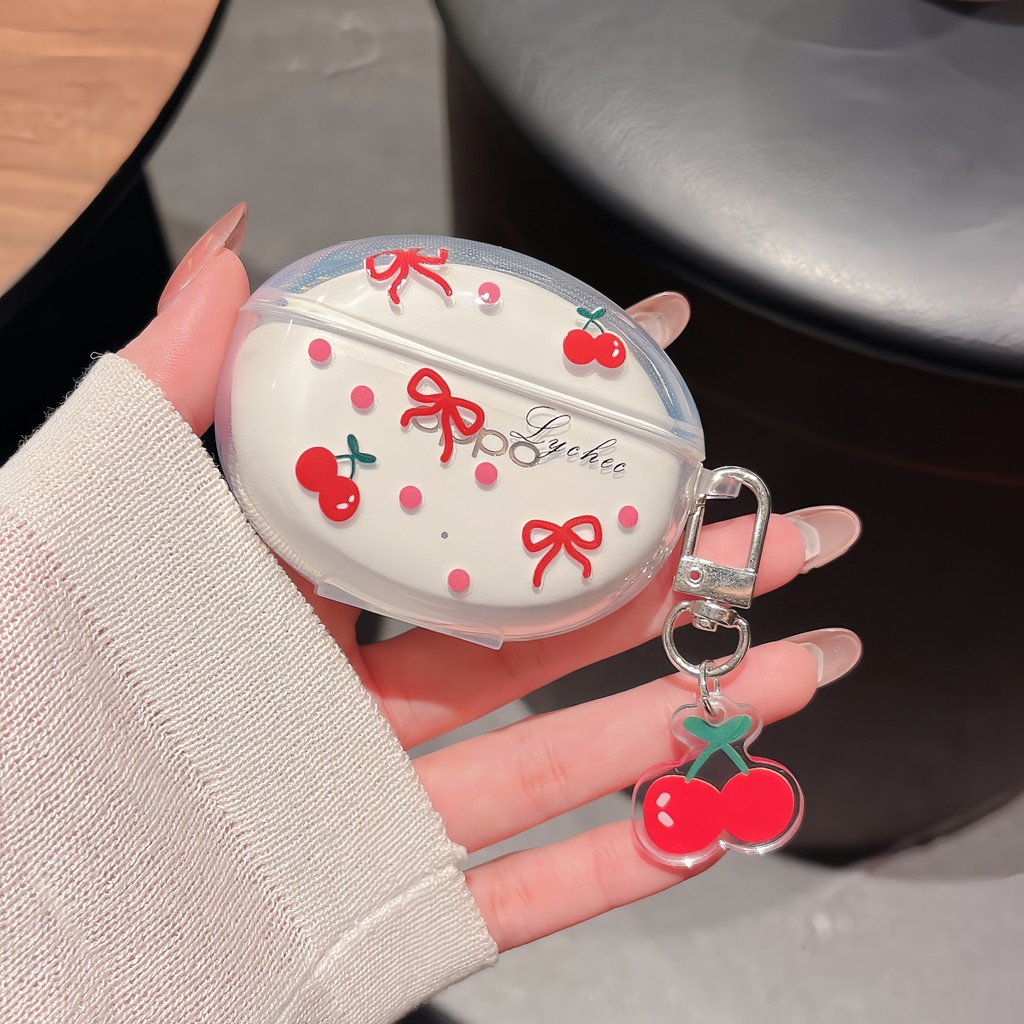 สําหรับ OPPO Enco Air 4/Air 4 Pro เคส Case สําหรับ หูฟังบุคลิกภาพ whale ลูกสุนัขดอกไม้ star ผีเสื้อ motif - รูปที่ 5