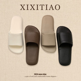 XIXITIAO รองเท้าแตะผู้หญิง Retro รูปแบบหนัง Casual ในร่ม Sof…