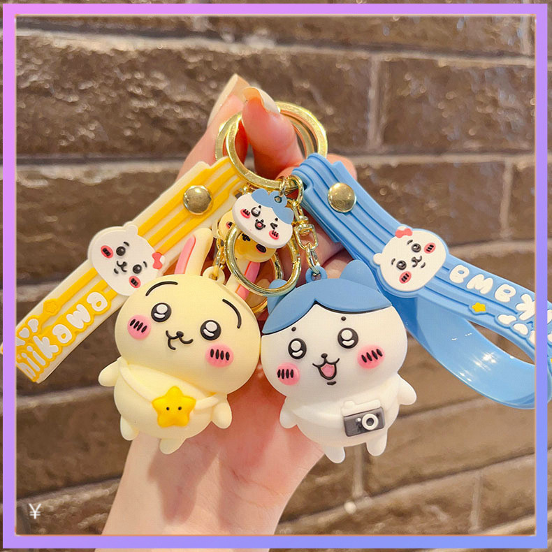 ของขวัญพวงกุญแจ Chiikawa Jiikawa Usagi จี้พวงกุญแจ กระเป๋าเสน่ห์ BZLH