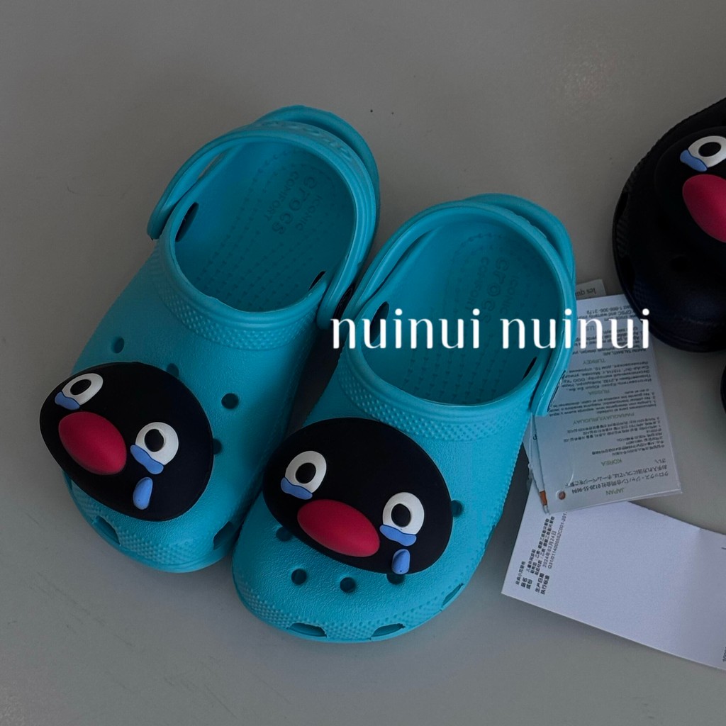 สไตล์เกาหลีอินตลกน่ารักเพนกวินรองเท้าดอกไม้หลุมรองเท้าอุปกรณ์เสริมที่ถอดออกได้ทําเองรองเท้าหัวเข็มขัดอุปกรณ์เสริมหัวเข็มขัดรองเท้าแตะน่ารักตกแต่งสาม - รูปที่ 2