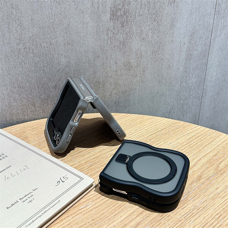 แหวนแม่เหล็กขาตั้ง Wave กรอบ Matte สําหรับ Samsung Galaxy รูปที่ 6