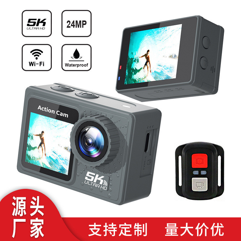 5K กล้องกีฬา Actioncamera กล้องกีฬากันน้ํากล้องกีฬากลางแจ้ง Anti-shake รุ่น 5K