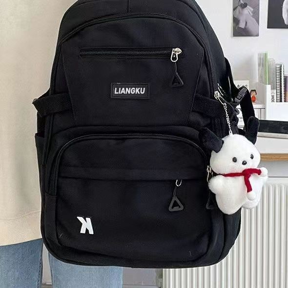 [จัดส่งในพื้นที่] ใหม่สไตล์เกาหลีนักเรียนหญิงน่ารักเรียบง่ายกระเป๋านักเรียนความจุขนาดใหญ่แฟชั่นกระเป๋าเป้สะพายหลังแบบสบาย ๆ