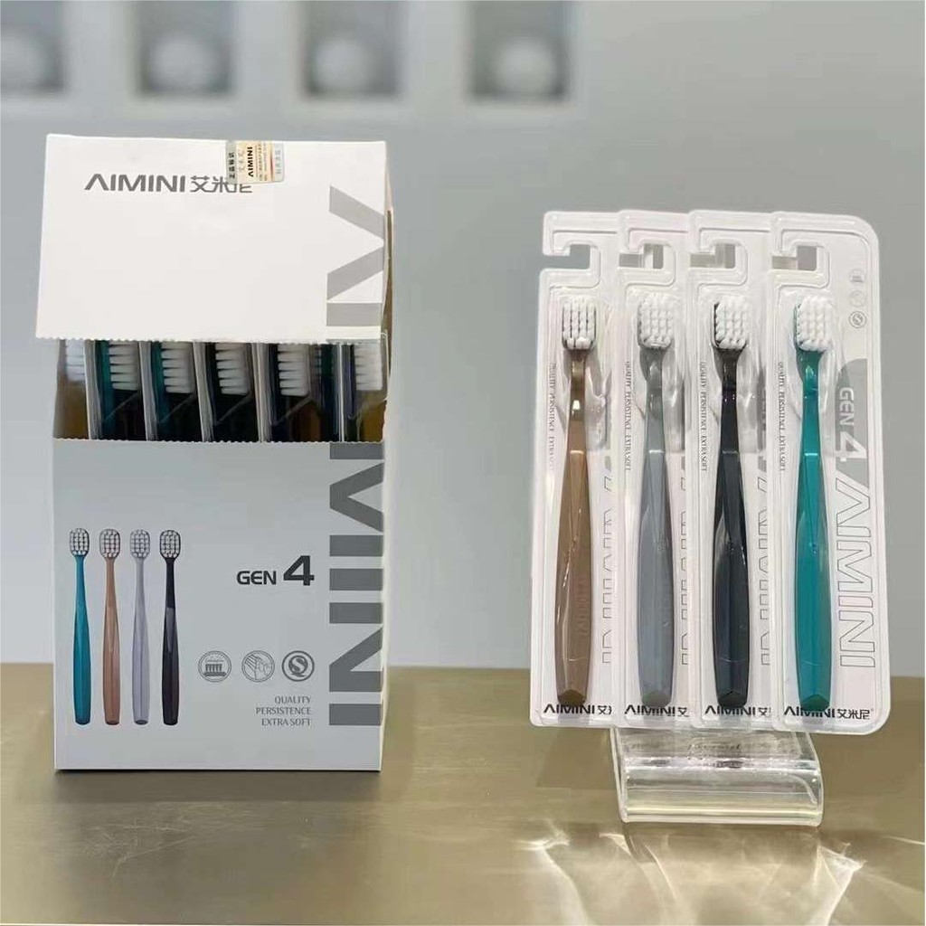 Popular#AIMINI Dubai Feather Soft Toothbrush Imported from Germany Soft Four Generations Six Generat