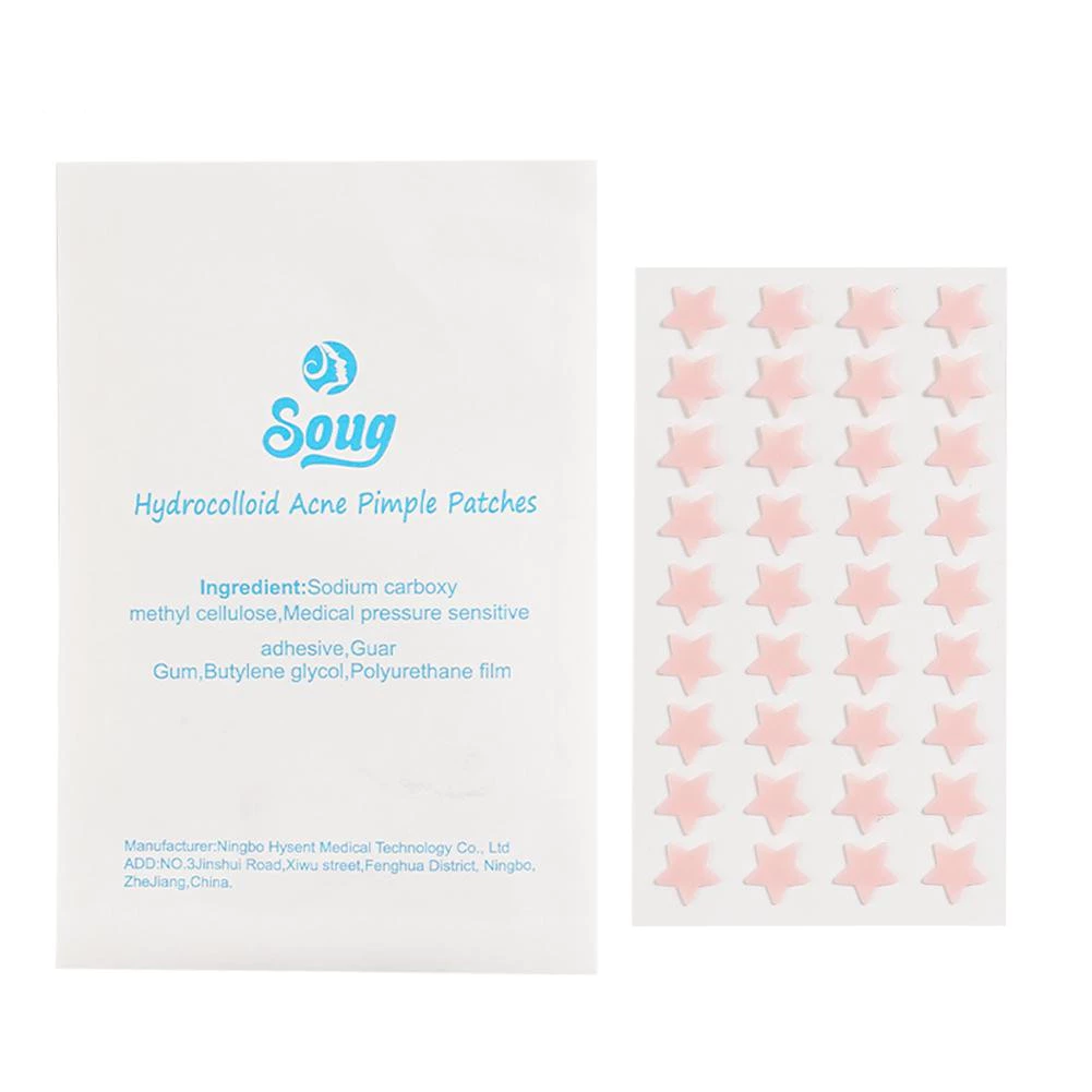 Soug- Acne Patches แผ่นแปะสิว ไฮโดรคอลลอยด์ รูปดาวน่ารัก 18 ชิ้น-36 ชิ้น