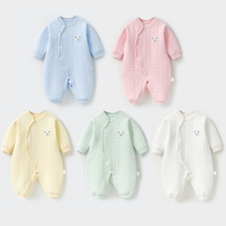 ชุดนอนเด็กที่อบอุ่น ผ้าฝ้าย 100% จั๊มสูทเด็กทารกแขนยาวจั๊มสู…