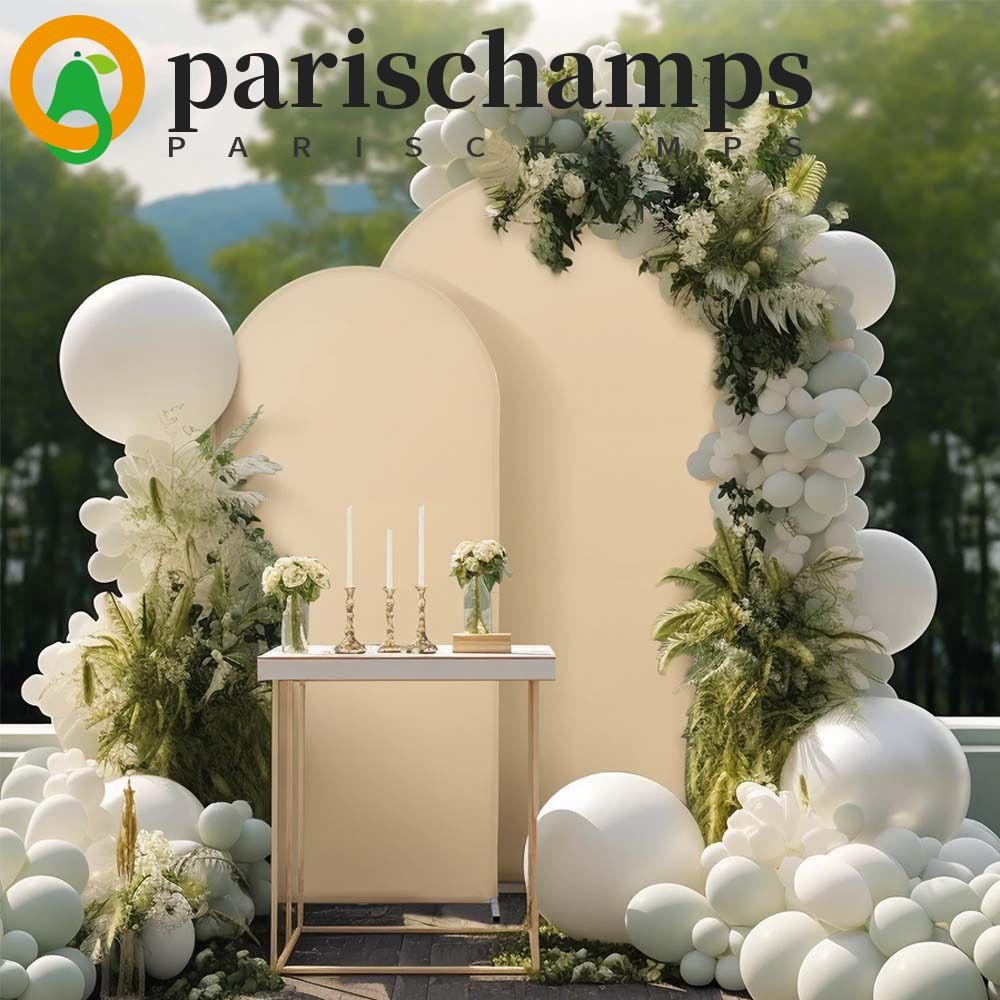 Parischamps (เฉพาะผ้า) ฝาครอบฉากหลังโค้งสองด้าน, ฝาครอบขาตั้งฉากหลังโค้งยืดหยุ่น, ฝาครอบฉากหลังแบบโค้งสองด้านสีทึบจัดเลี้ยง