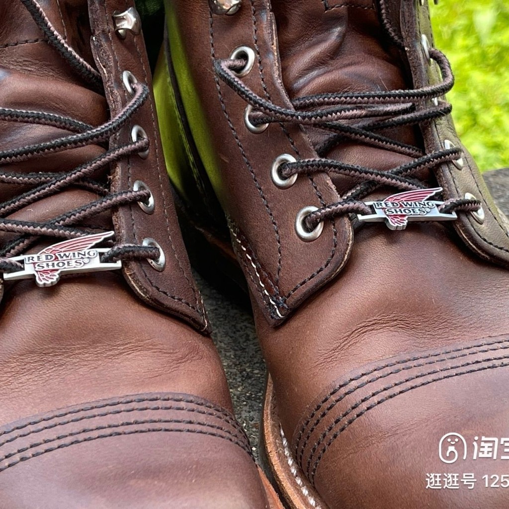 Red Wing REDWING REDWING ป้ายปีก เชือกผูกรองเท้าโลหะ หัวเข็มขัดตกแต่ง Niche-02