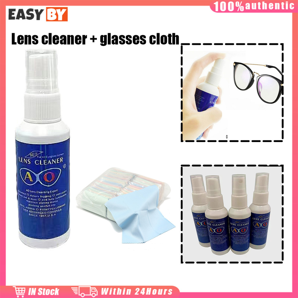 จัดส่งรวดเร็ว น้ำยาเช็ดเลนส์ 50ML. สเปรย์น้ำยาล้างแว่น ที่เช็ดแว่นสำหรับทำความสะอาดเลนส์