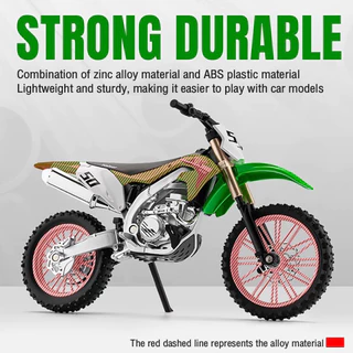 Klt 1:12 Kawasaki KX-450 รถจักรยานยนต์ Diecast รุ่นรถของเล่นรถคอลเลกชันของขวัญสําหรับเด็กเด็กผู้หญิง