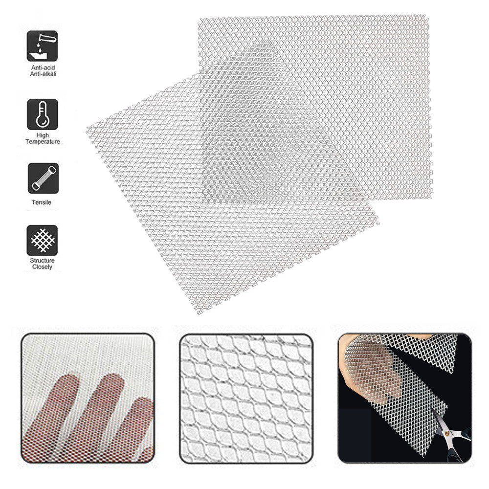 25x20cm Aluminum Mesh Sheet Aluminium Modelling Mesh Car Grill Mesh Sturdy Metal Mesh Sheets for You