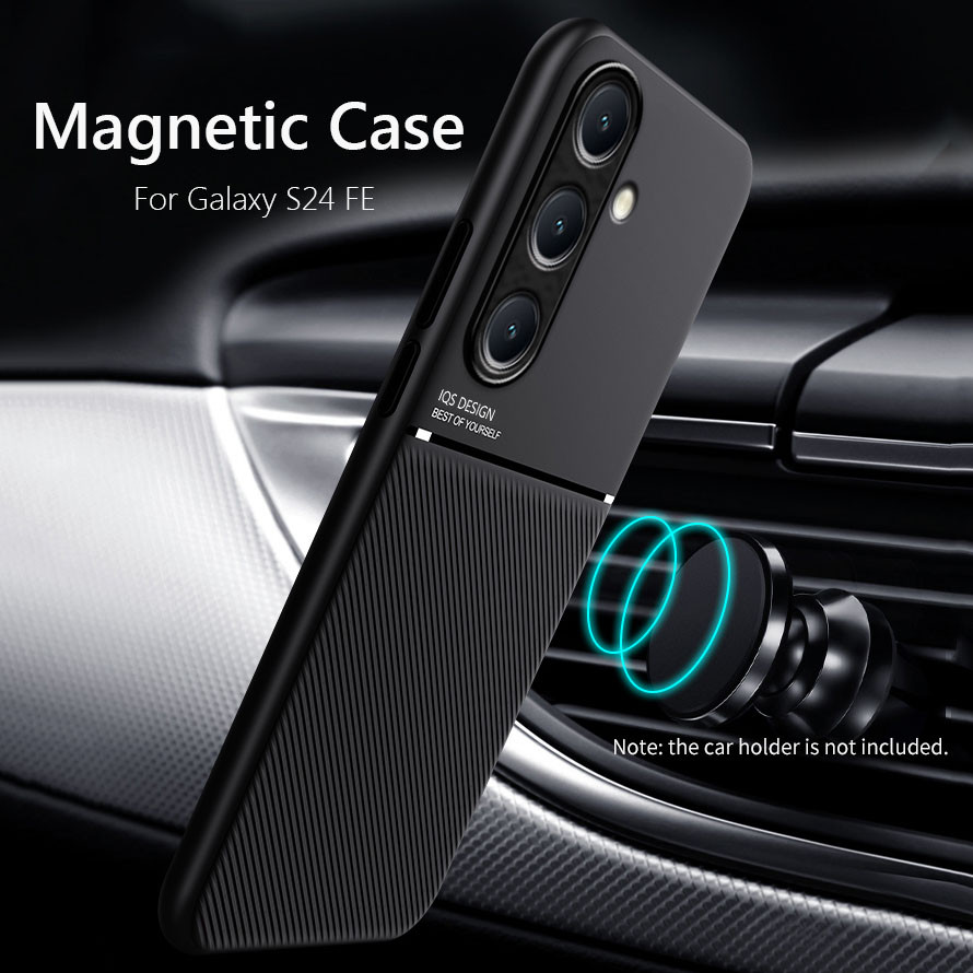 สําหรับ Samsung S24 FE กรณีแม่เหล็กกรอบอ่อน Funda สําหรับ Samsung Galaxy S24 FE S24FE เคสโทรศัพท์ Ca