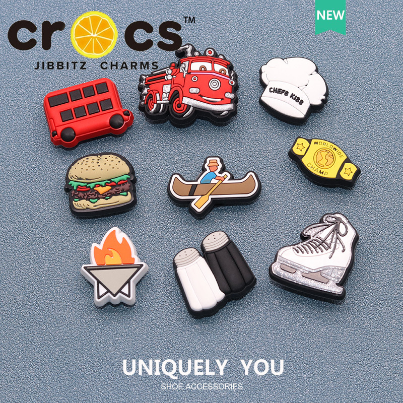 jibbitz crocs หัวเข็มขัดรองเท้ารู อุปกรณ์เสริมการ์ตูนใหม่ Camping ตกแต่งหัวเข็มขัด สำหรับรองเท้าแฟชั่น อุปกรณ์เสริม จิ๊บบิท ตัวติดรองเท้า crocs