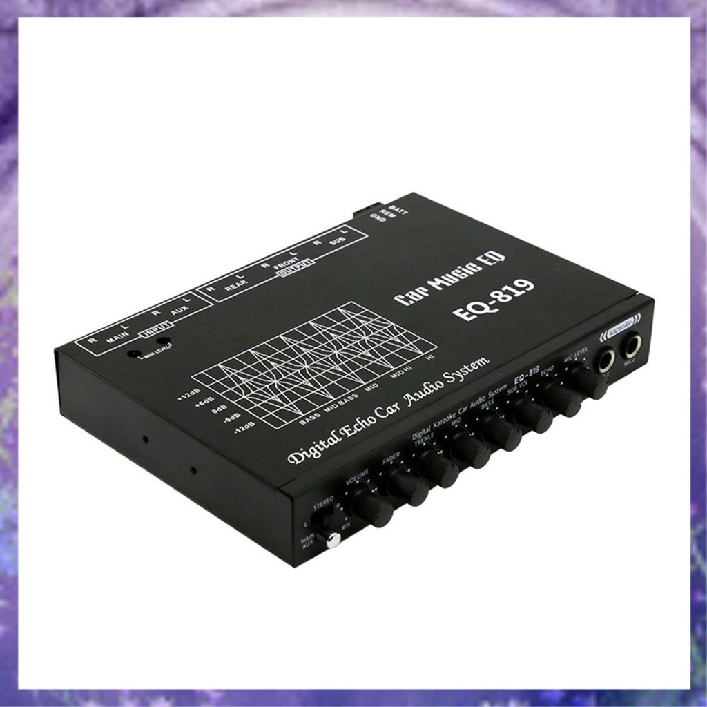[PM] EQ-819 เครื่องเสียงรถยนต์มัลติฟังก์ชั่น EQ Tuning Crossover Amplifier Parametric Equalizer เครื