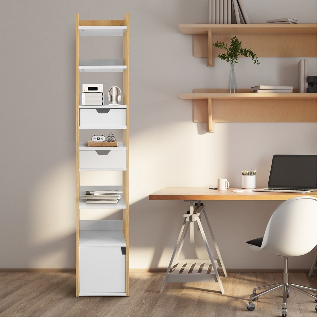 Koncept Furniture ชั้นโล่ง KC-PLAY รุ่น LINKKO-L สีขาว (30x30x160 ซม.) แบรนด์ KONCEPT FURNITURE