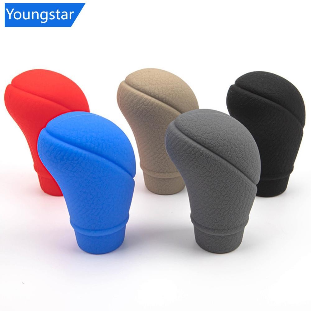 Ys Universal ซิลิโคน AT รถเกียร์หัว Shift COLLAR Shift Knob Grips ฝาครอบ Shift Lever ตกแต่งฝาครอบอุปกรณ์เสริม H1Z4