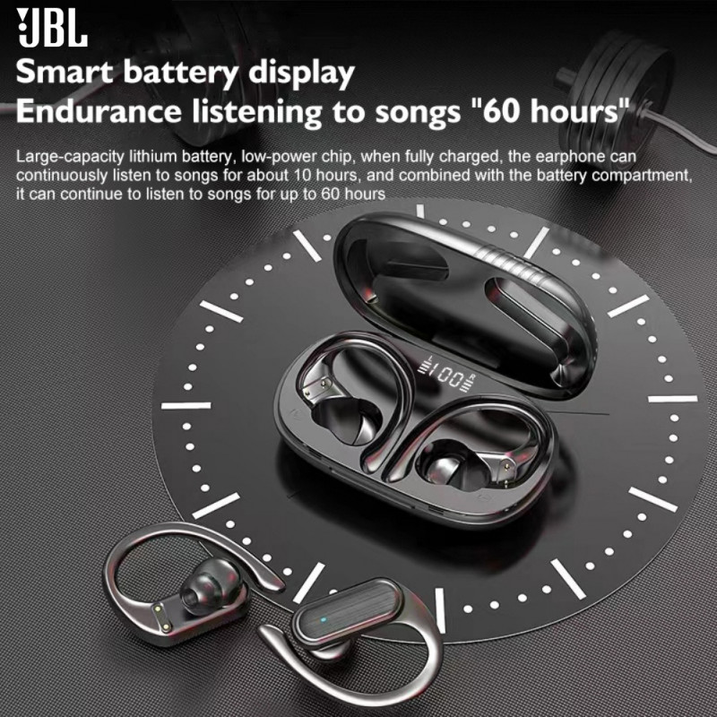 Earhooks Original MZYJBL A520 หูฟังไร้สายบลูทูธ 5.3 หูฟังหูฟังชนิดใส่ในหูกีฬา TWS ชุดหูฟังกันน้ําพร้อมไมโครโฟน