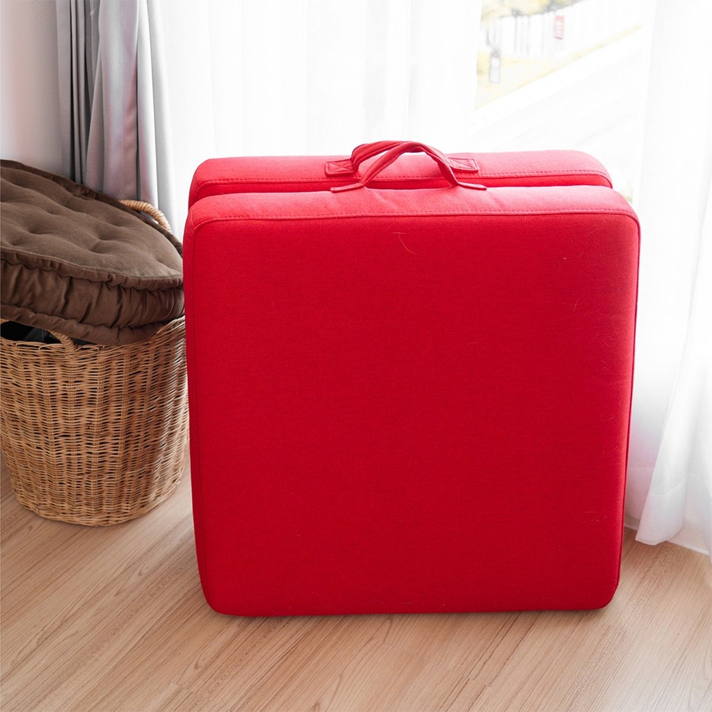 Koncept Furniture โซฟาพับ KC-PLAY รุ่น BOGI ผ้าสีแดง (60x60x28 ซม.) แบรนด์ KONCEPT FURNITURE