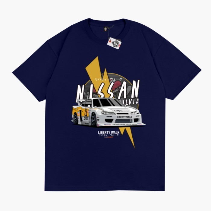 Hot sales KARIMAKE ID Kaos T Shirt NISSAN SILVIA S15 LBWK LIBERTY WALK 2022 - V1 HITAM,