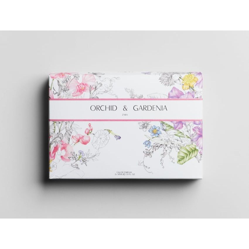 (ขายดีที่สุด) ZARA PERFUME Orchid & Gardenia Eau de parfum duo set. (น้ำหอม ZARA)