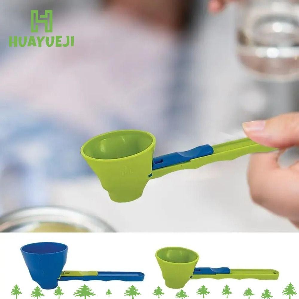ยูจิ ช้อนช่องทาง, Flling Creative Coffee Scoop Funnel, ช้อนกาแฟแบบใช้ซ้ําได้พลาสติกแบบเลื่อน