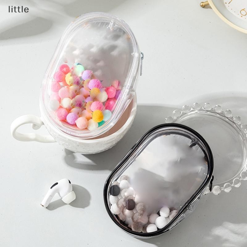 Thlittle 10 ซม.ตุ๊กตาตุ๊กตากระเป๋า PVC โปร่งใสผ้าฝ้ายตุ๊กตาโปร่งใสกระเป๋าใสสําหรับอะนิเมะการ์ตูนตุ๊กตา Boutique