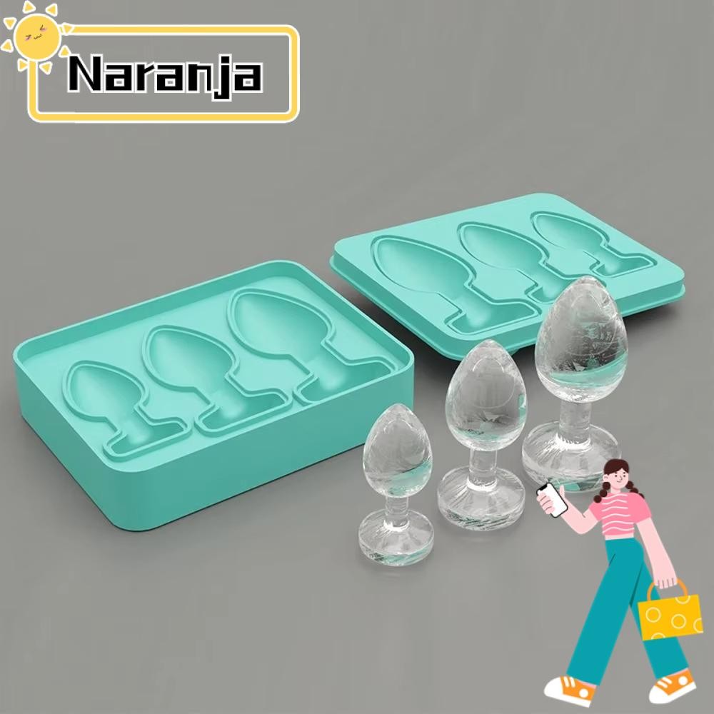 Naranja Ice Cube แม่พิมพ์,ผู้ใหญ่ Prank ตลกซิลิโคนแม่พิมพ์น้ําแข็ง,บาร์ค็อกเทล Ice Maker DIY ทําบล็อกน้ําแข็งแม่พิมพ์ Gadgets ครัว